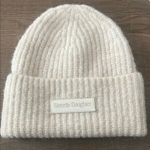 Favorite Daughter Ivory Knit Hat